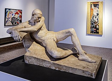 L'homme qui se tait, plâtre original de 1899, Ca' Pesaro Venise