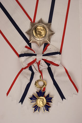 <span class="mw-page-title-main">Order of Tomáš Garrigue Masaryk</span> Order of the Czech Republic