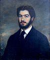 Πορτραίτο νέου ανδρός, Ξυδιάς Νικόλαος, Πορτραίτο ανδρός, Ελαιογραφία σε μουσαμά, 65 x 52 εκ., Ιδιωτική συλλογή.