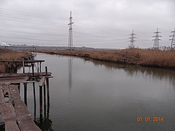 río en la desembocadura