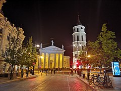 Centrum av Vilnius av oldypak lp