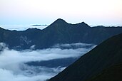 ペテガリ岳からの1839峰