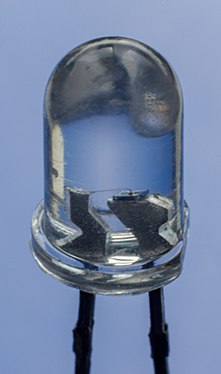 Close-up of a potodiode for brightness control of a workplace lamp