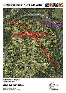 A map of Glenbrook Tunnel 1861 - Glenbrook Railway and World War Two Mustard Gas Storage Tunnel - SHR Plan 2458 (5061088b7).jpg