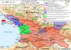 1992–1993 Abhasian Sota: Tausta, Sota, Seuraukset