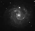 NGC 3184 showing transient object 2010dn on June 02, 2010