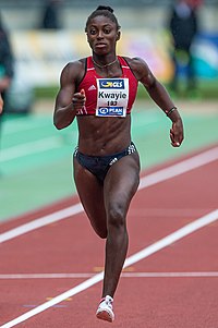2018 DM Leichtathletik - 100 meter Lauf Frauen - Lisa Marie Kwayie - per 2eacht - DSC7398.jpg
