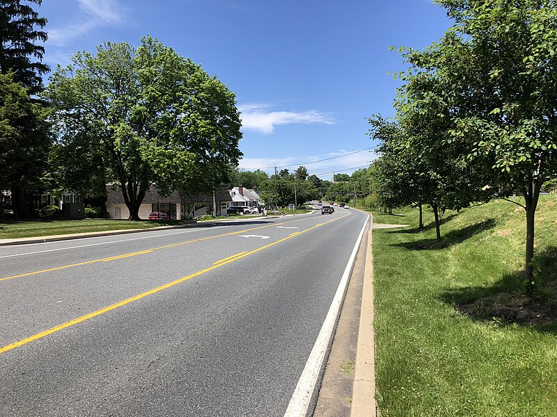 File:2019-05-21 13 29 01 View north along Maryland State Route 924 (Main Street) just north of East MacPhail Road and Hunsinger Way in Bel Air, Harford County, Maryland.jpg