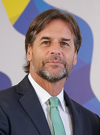 <span class="mw-page-title-main">Luis Lacalle Pou</span> 42nd President of Uruguay