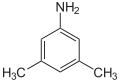 Structuurformule van 3,5-xylidine