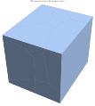 3D Voronoi mesh of 25 random points