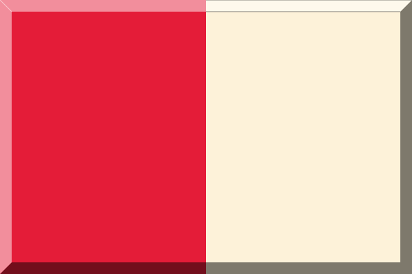 File:600px Red and White HEX-E41C38 HEX-FDF2D9.svg