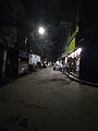 A street at night time in Dhaka