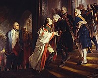Adolph Menzel - Begegnung mit Kaiser Joseph II in Neiße 1769.jpg