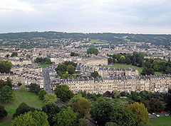 Luftbild von Bath