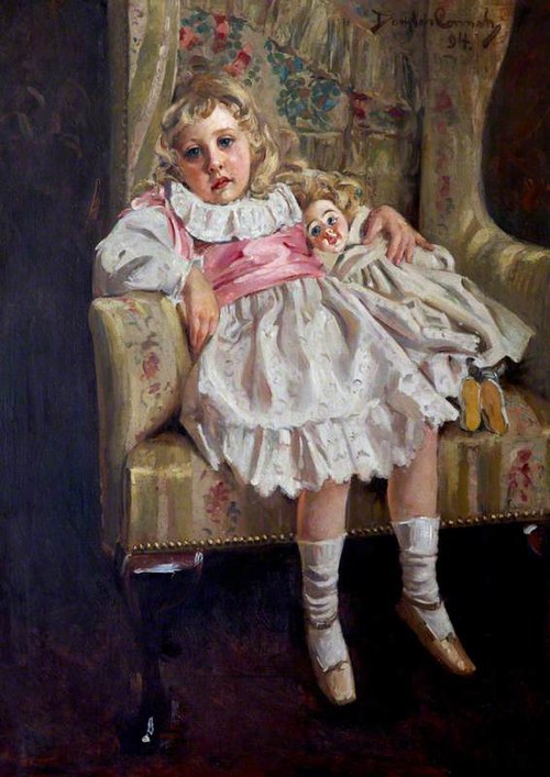 Portrait of Christie entitled Lost in Reverie, by Douglas John Connah, 1894