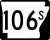 Autobahn 106S Markierung