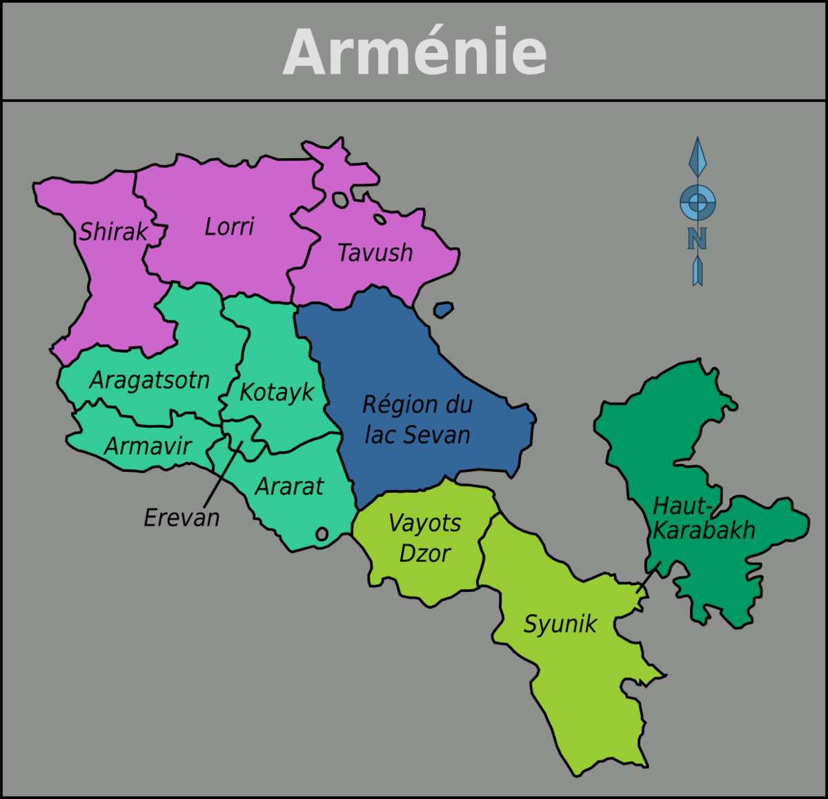 File:Armenia regions map.png - Wikimedia Commons