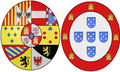 Arms of Maria Isabel of Portugal (1797-1818), Queen Consort of Spain.png