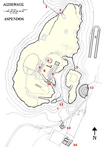 Aspendos plan of the ancient city.jpg