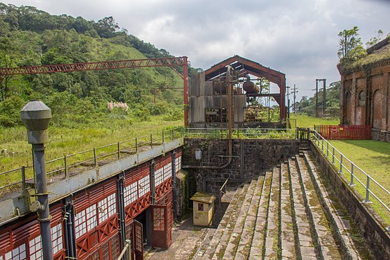 The former winding station of the Serra Velha between São Paulo and Santos, Brazil