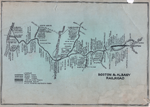 System Map of Boston & Albany RR (N.Y.C.R.R. Lessee) as of 1956-04-29, from Employee Timetable No. 176 B&A 19560429 Map.png