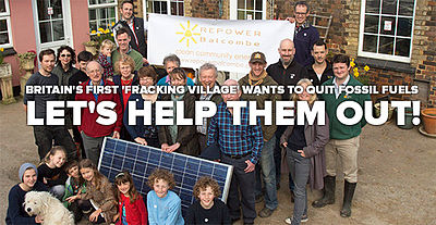 An example of imagery used to rally national support for the Back Balcombe campaign