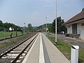 Deutsch: Bahnhof Buchenau Lahn - Detail Bahnsteig