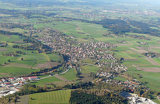 Huglfing Place in Bavaria, Germany