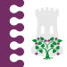 Flag of La Zarza de Pumareda, Salamanca, Castile and León, Spain