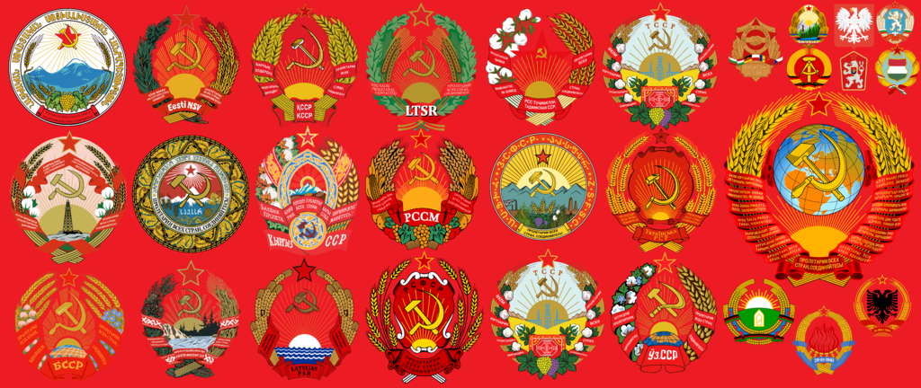 Banner of Uni Soviet Republics and its Satellite States