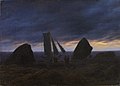 Barco de pesca entre dos rocas en una playa del Mar Báltico, por Caspar David Friedrich.jpg