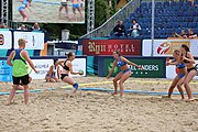 Deutsch: Beachhandball Europameisterschaften 2019 (Beach handball Euro); Tag 6: 7. Juli 2019 – Spiel um Platz Drei, Frauen, Kroatien-Niederlande 0:2 (14:23, 20:22) English: Beach handball Euro; Day 6: 7 July 2019 – Women's Bronze Medal Match – Croatia-Netherlands 0:2 (14:23, 20:22)