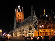 Belgie ieper lakenhal nacht