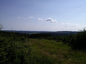 View from Bielstein towards Eschenstruth