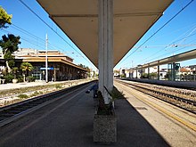 Stazione di Giulianova dal lato binari