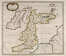 The 1654 Blaeu Atlas of Scotland, Insulae Albion Et Hibernia Blaeu - Atlas of Scotland 1654 - INSULAE ALBION et HIBERNIA cum minoribus adjacentibus - British Isles.jpg