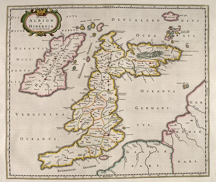 File:Blaeu - Atlas of Scotland 1654 - INSULÆ ALBION et HIBERNIA cum minoribus adjacentibus - British Isles.jpg