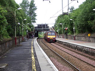 <span class="mw-page-title-main">Blairhill railway station</span> Railway station in North Lanarkshire, Scotland
