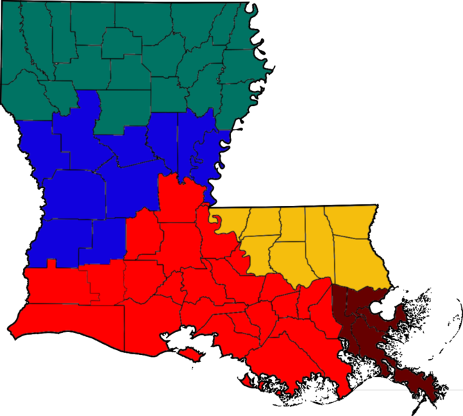 File:Blank Louisiana regions map.png