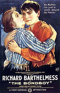 <i>The Bond Boy</i> 1922 film by Henry King