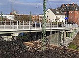 Lübeck, Josephinenstraße über die Bahn (Brücke II)