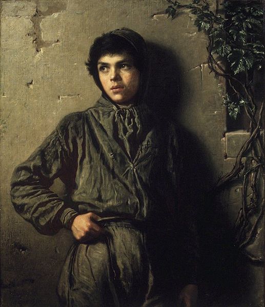 File:Brooklyn Museum - The Savoyard Boy - Eastman Johnson - overall.jpg