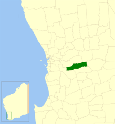 Comté de Brookton - Carte