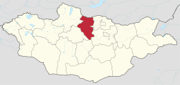 Provincia di Bulgan – Localizzazione