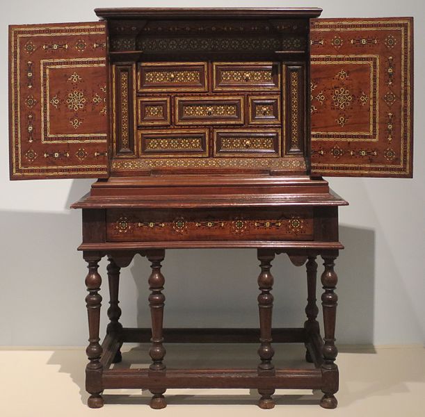 File:Cabinet from Spain, c. 17th century, wood, ivory and metal, Honolulu Academy of Arts.JPG