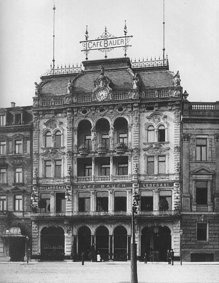 Cafe Bauer Leipzig 1900