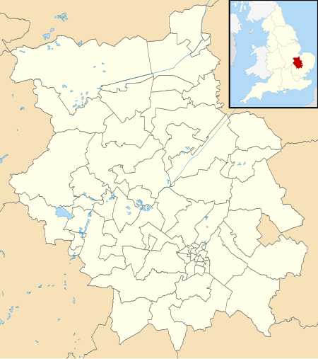 ไฟล์:Cambridgeshire UK electoral division map (blank).svg