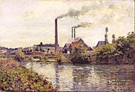 Camille Pissarro - The Factory at Pontoise - Google Art Project.jpg