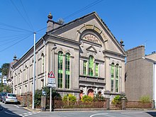 Capel Salem, a nonconformist chapel in Pwllheli, Wales. Unlike earlier types of chapel, this chapel not attached to a larger place of worship. Capel Salem, Pwllheli.jpg